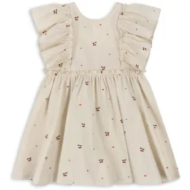 ( KS100872) Evia Bow Dress - Cherry Coeur