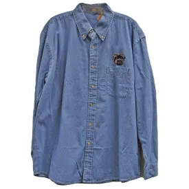Affenpinscher Embroidered Mens Denim Shirts