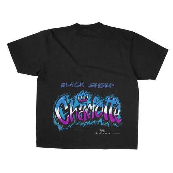 Black Sheep Golden Era 7.5oz Max Heavy Weight Garment Dyed Tee Black