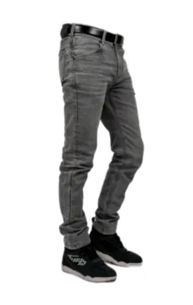 Enhanced Bull-It Mens Mastiff Grey Slim Fit AA Armored Riding Jeans for Ultimate Protection and Comfort