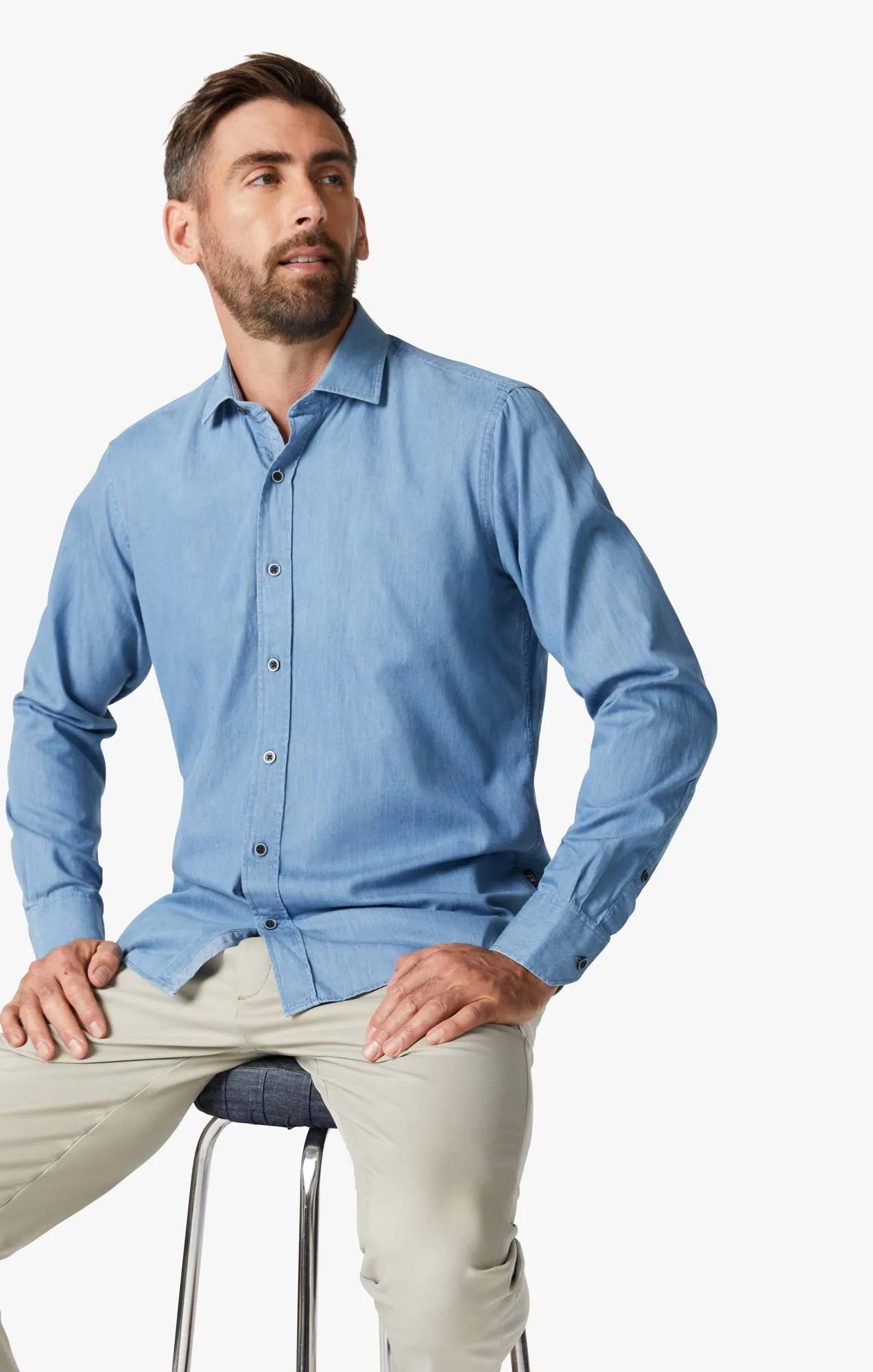 Denim Shirt in Light Denim