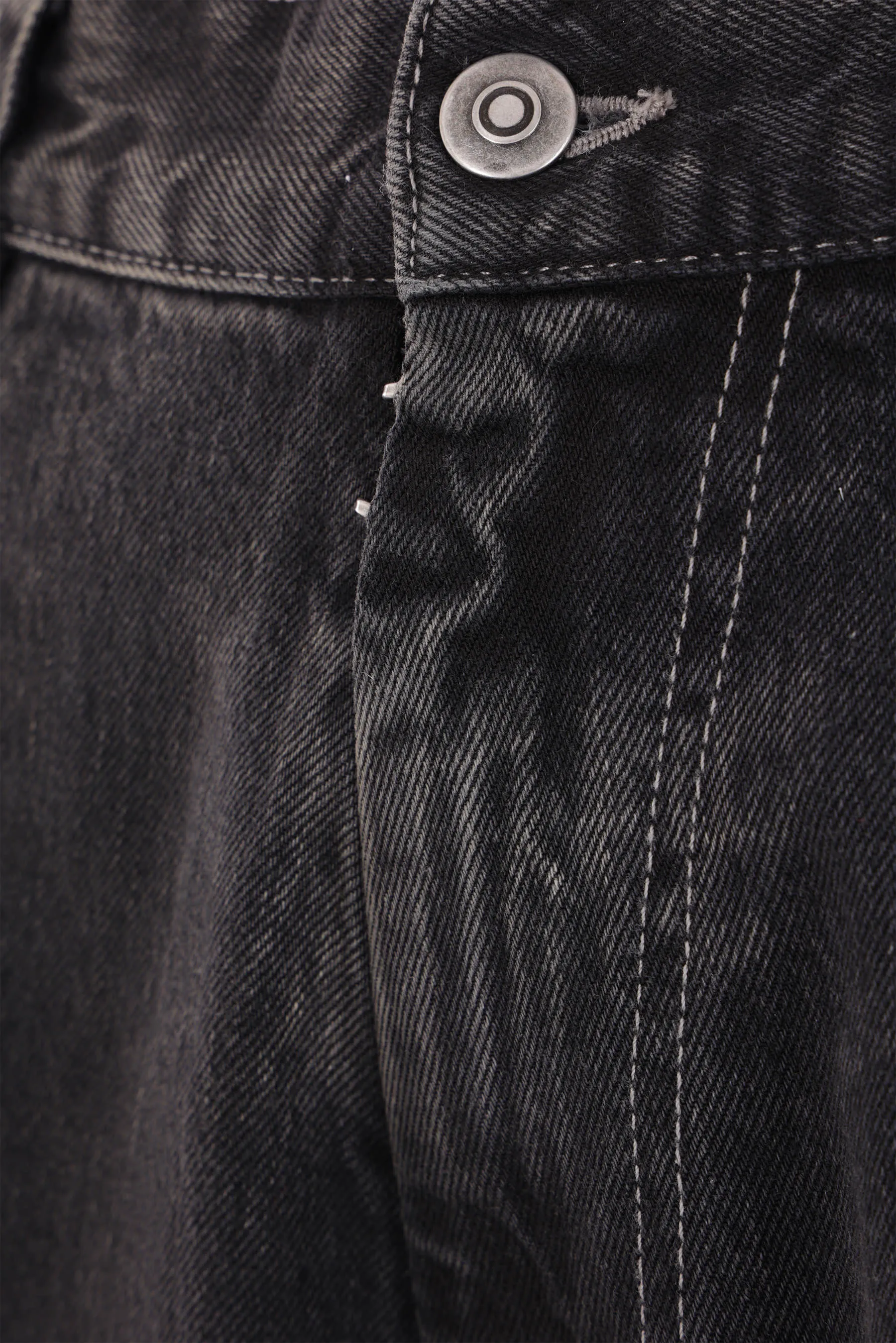 distressed-effect denim oversized jeans