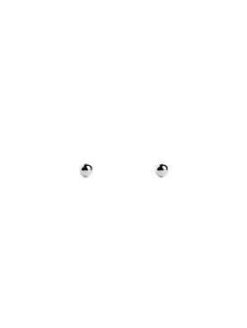 Dots 3mm Kids Silver Earrings