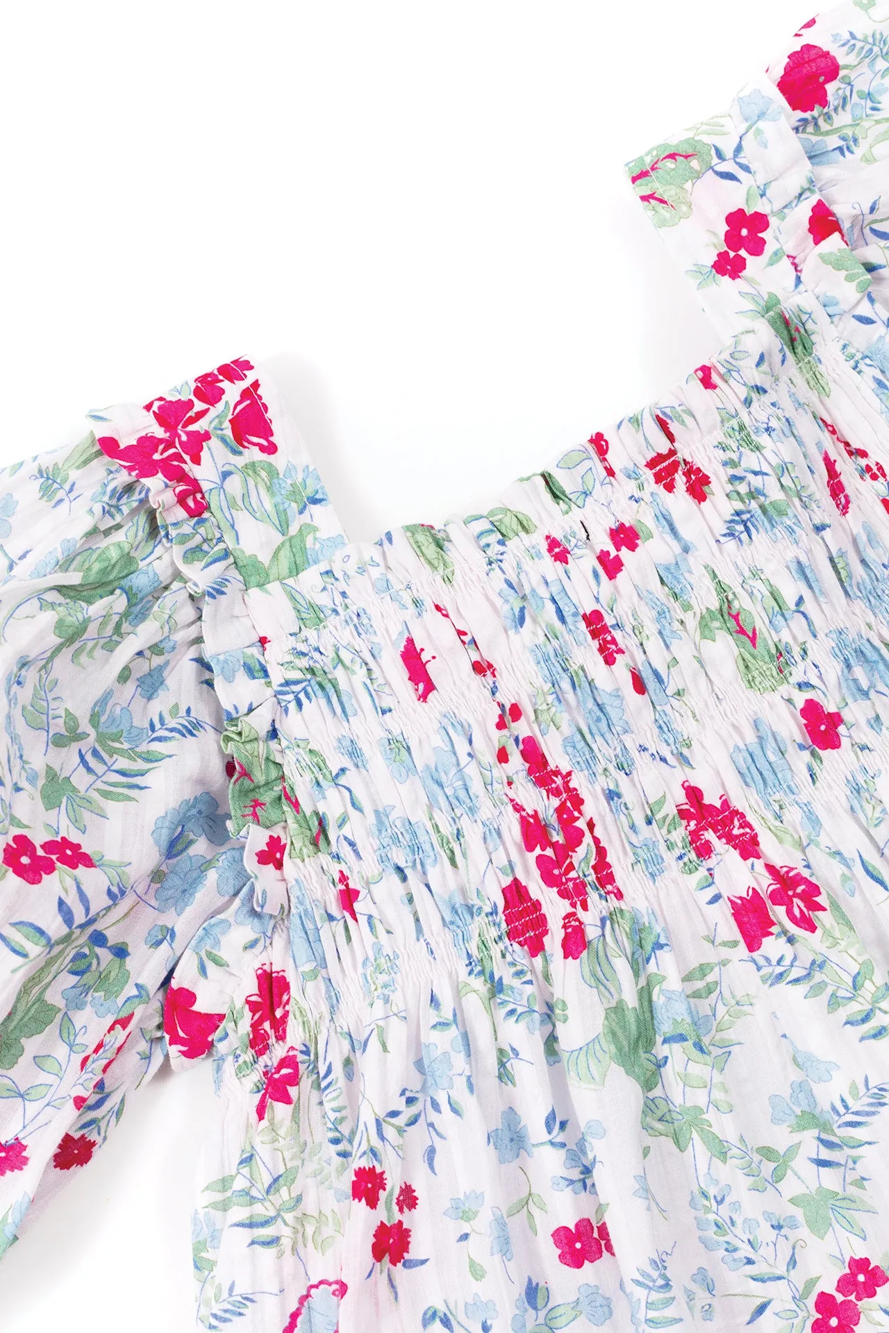 Dress - Magenta Flower Print