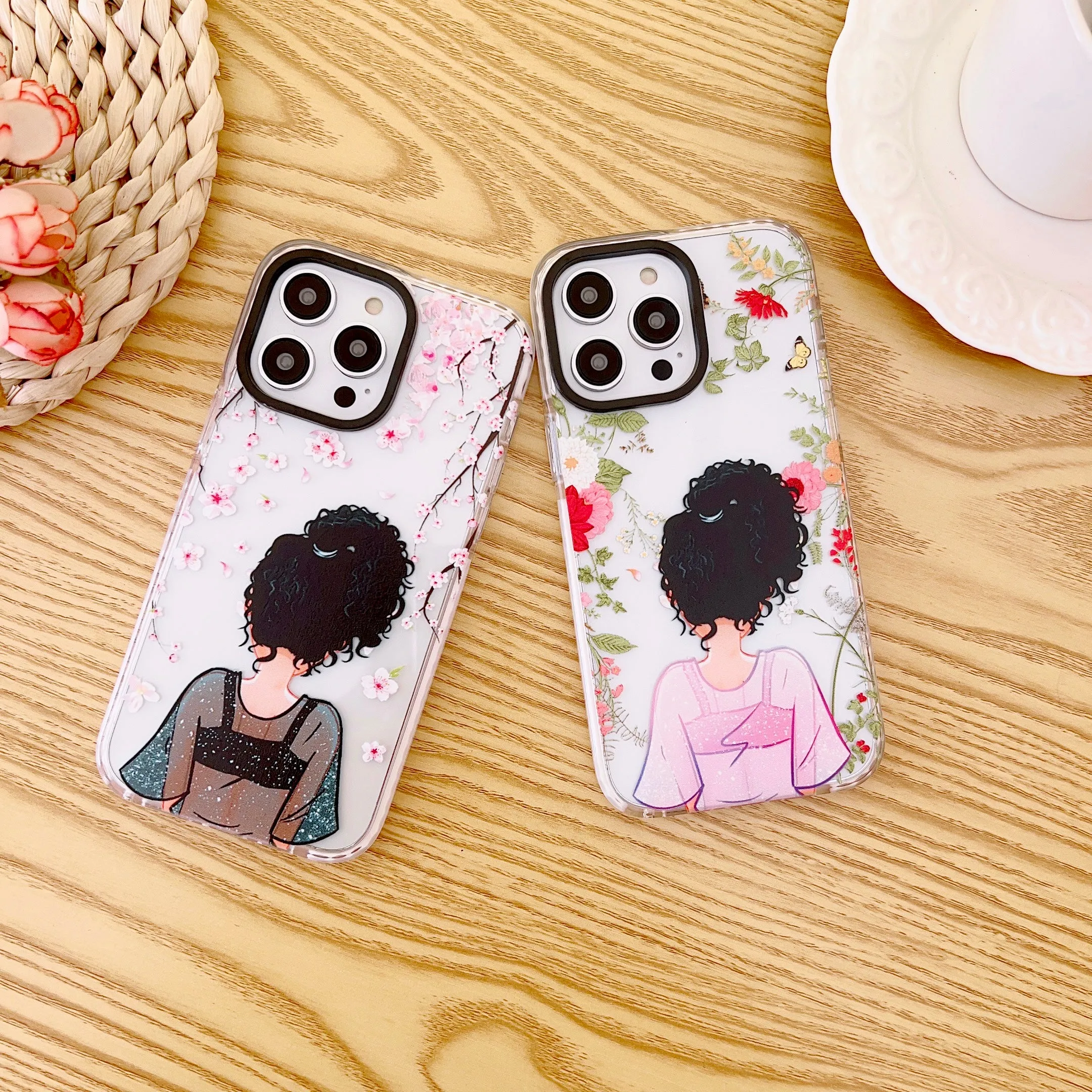 iPhone Impact Proof Silicon Case ( Boho Girl )