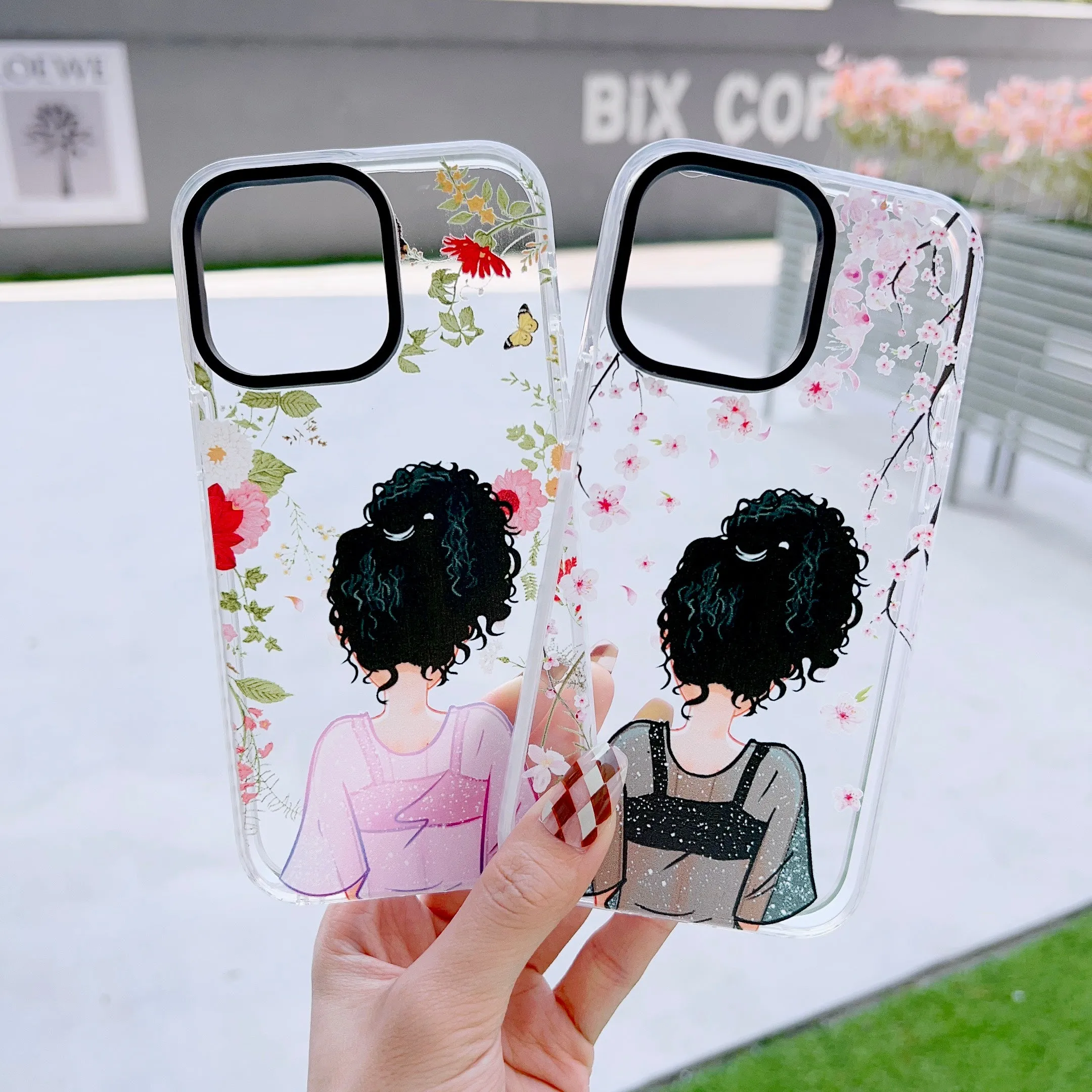 iPhone Impact Proof Silicon Case ( Boho Girl )
