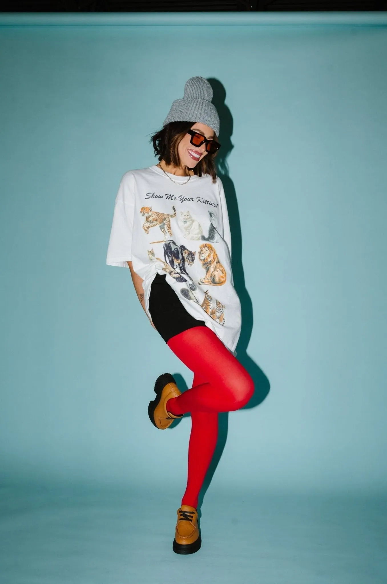 Kitties on Kitties Oversized Tee