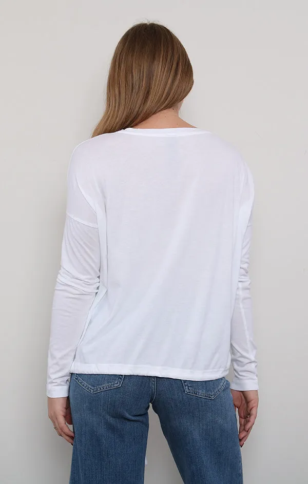 Long Sleeve Boatneck Tee