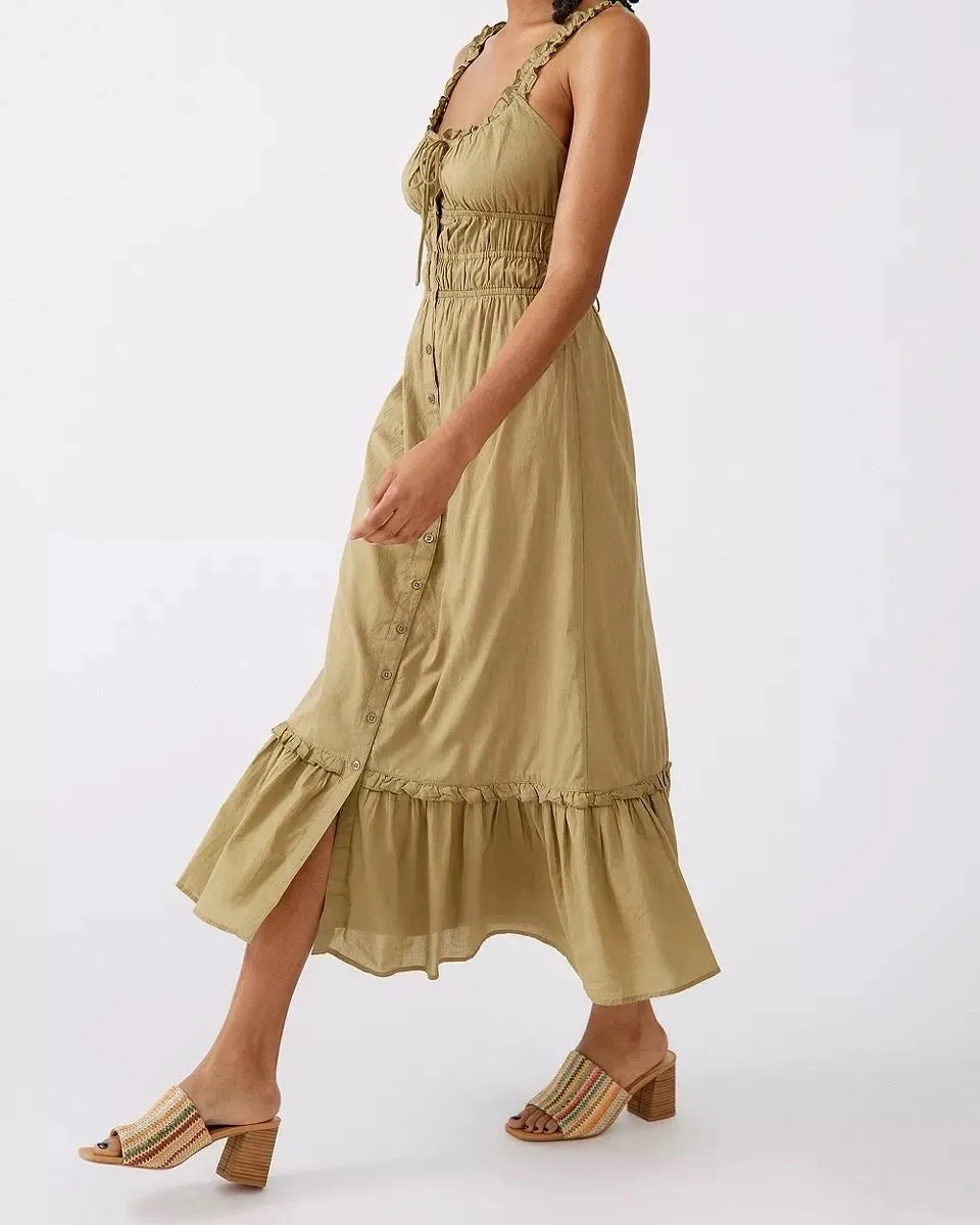 MIDI RUCHED DRESS