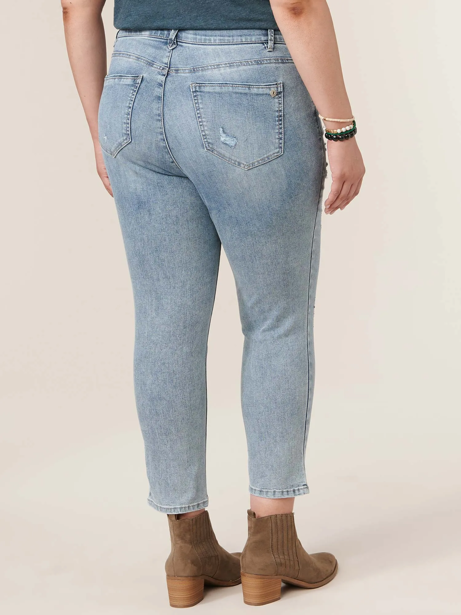 "Ab"solution® Plus High Rise Vintage Skinny Jeans