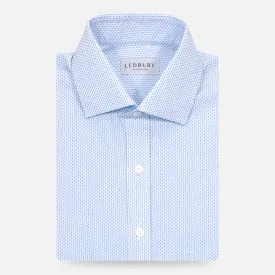 The Light Blue Richlee Dobby Dot Custom Shirt