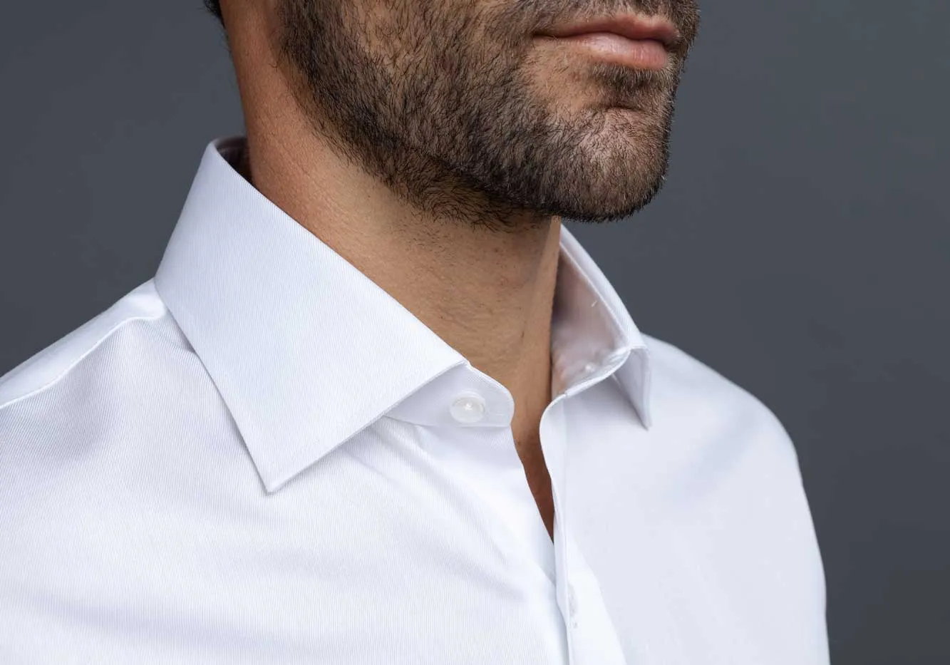 The White Sullivan Non Iron Fine Twill Custom Shirt